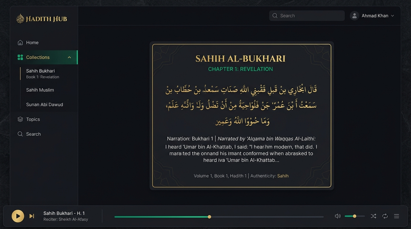 Hadith Reader & Cross-Platform Study Suite