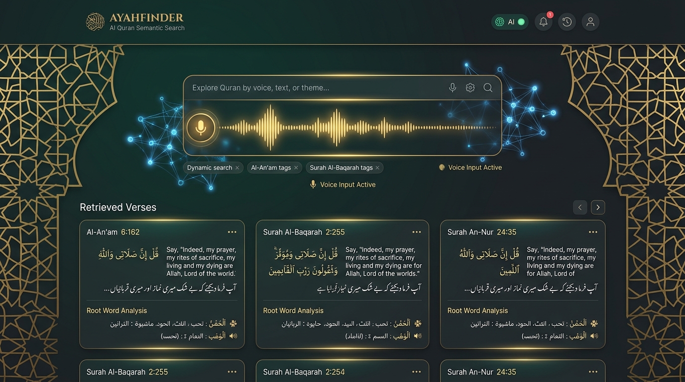 Quran Verse Identifier & Context Explorer